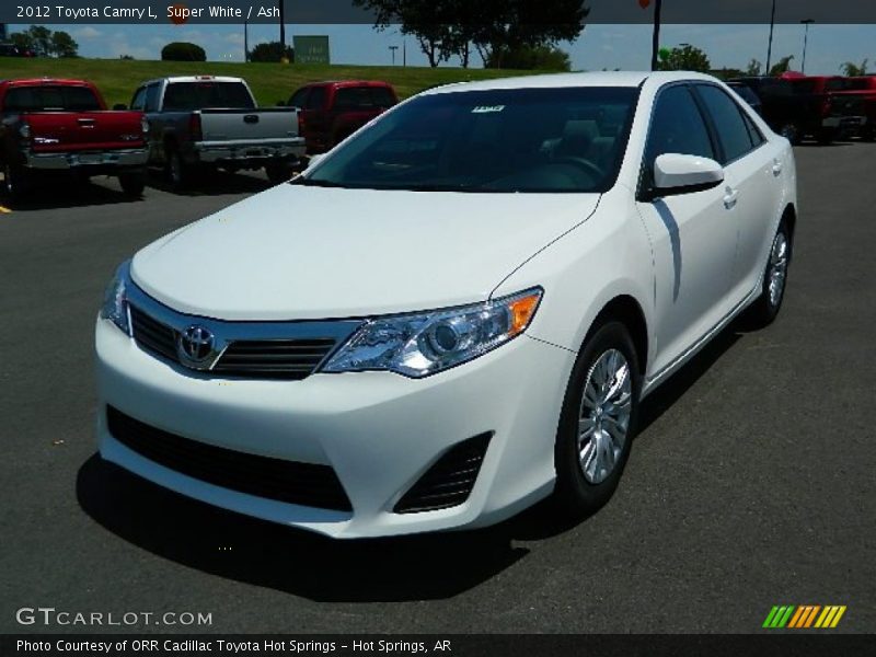Super White / Ash 2012 Toyota Camry L