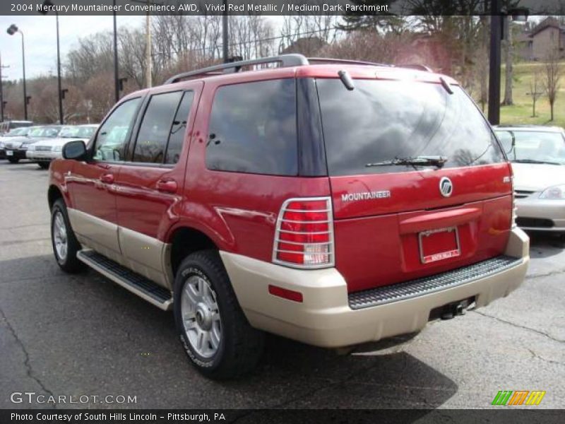 Vivid Red Metallic / Medium Dark Parchment 2004 Mercury Mountaineer Convenience AWD