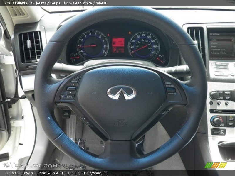 Ivory Pearl White / Wheat 2008 Infiniti G 37 Journey Coupe