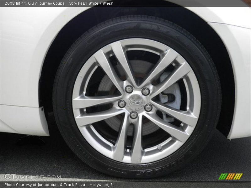 Ivory Pearl White / Wheat 2008 Infiniti G 37 Journey Coupe