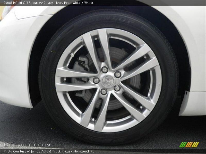 Ivory Pearl White / Wheat 2008 Infiniti G 37 Journey Coupe