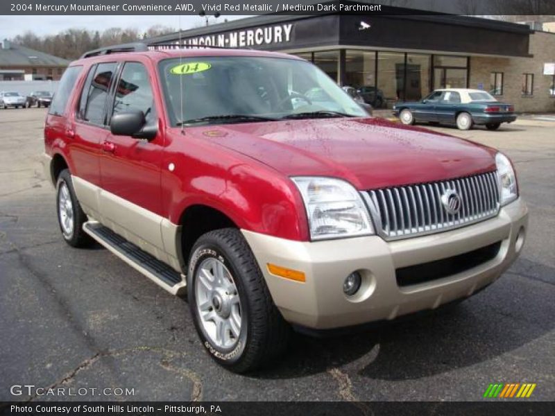 Vivid Red Metallic / Medium Dark Parchment 2004 Mercury Mountaineer Convenience AWD