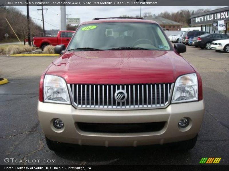 Vivid Red Metallic / Medium Dark Parchment 2004 Mercury Mountaineer Convenience AWD