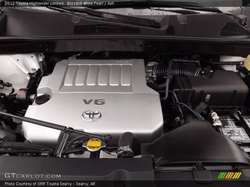 Blizzard White Pearl / Ash 2012 Toyota Highlander Limited