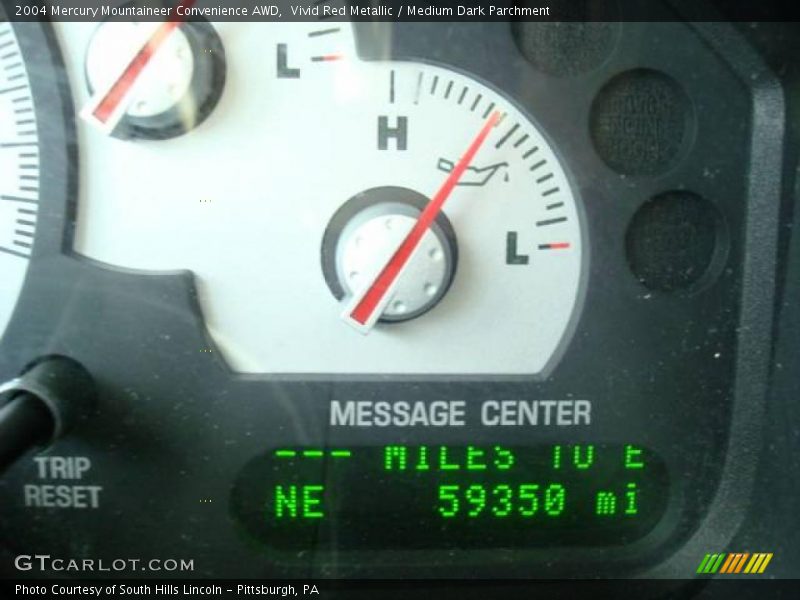 Vivid Red Metallic / Medium Dark Parchment 2004 Mercury Mountaineer Convenience AWD