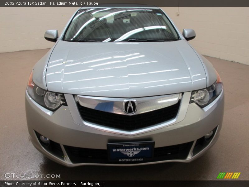 Palladium Metallic / Taupe 2009 Acura TSX Sedan