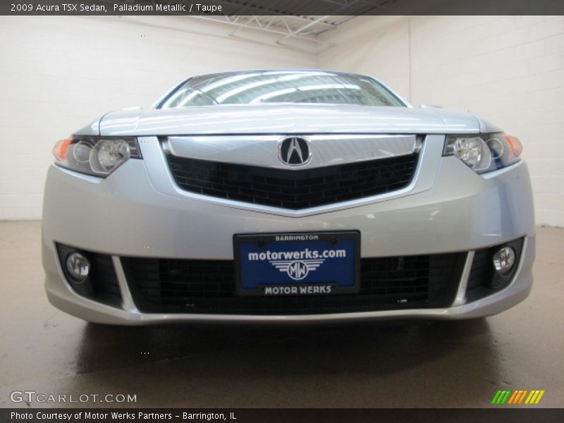 Palladium Metallic / Taupe 2009 Acura TSX Sedan