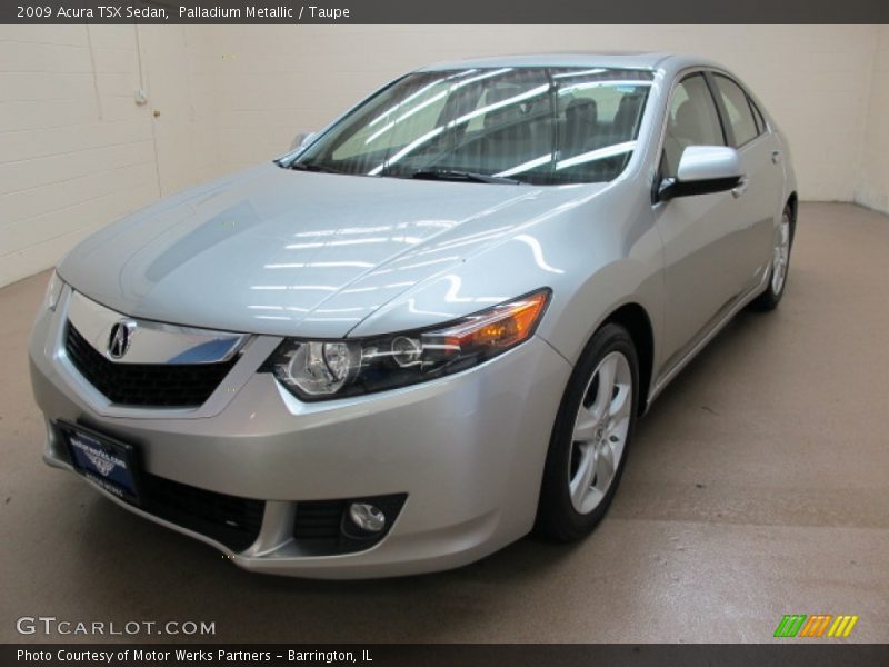 Palladium Metallic / Taupe 2009 Acura TSX Sedan