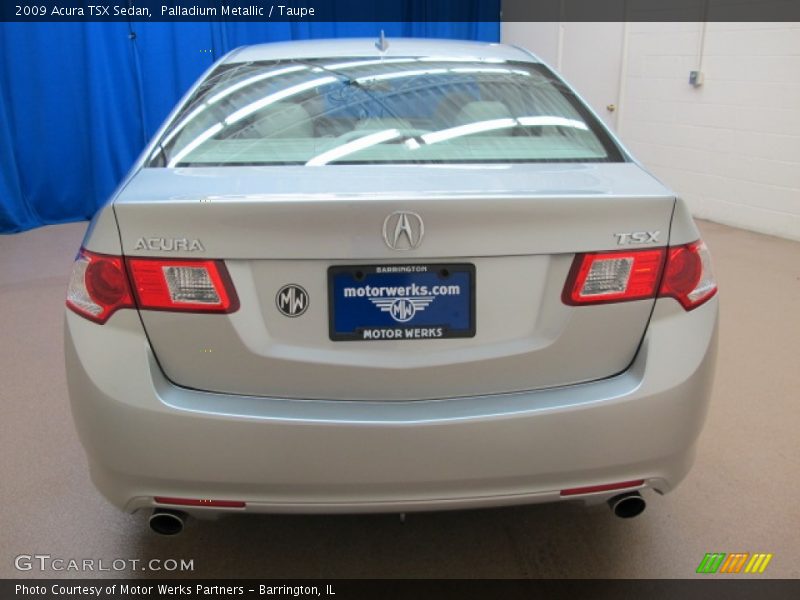 Palladium Metallic / Taupe 2009 Acura TSX Sedan