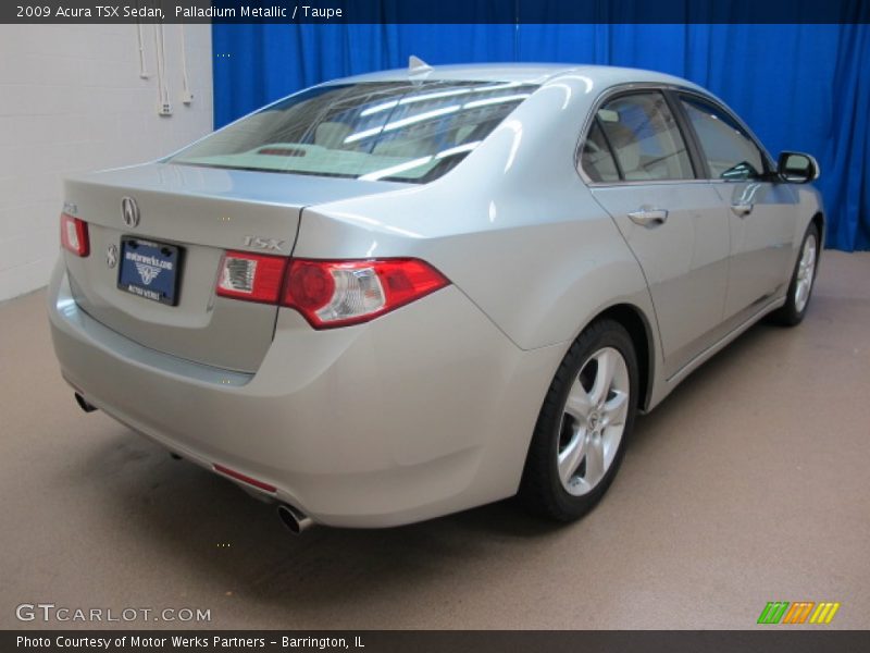 Palladium Metallic / Taupe 2009 Acura TSX Sedan