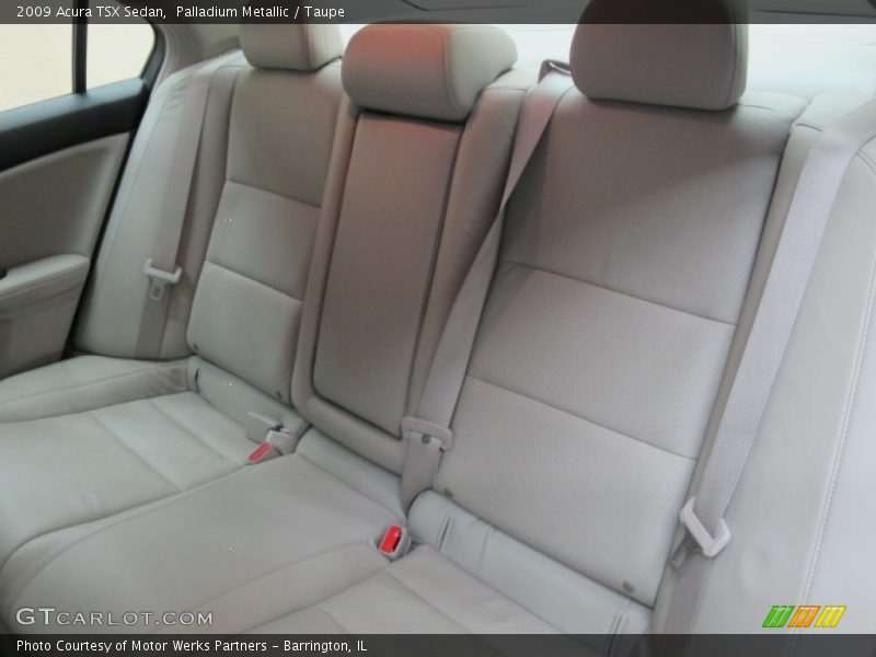 Rear Seat of 2009 TSX Sedan