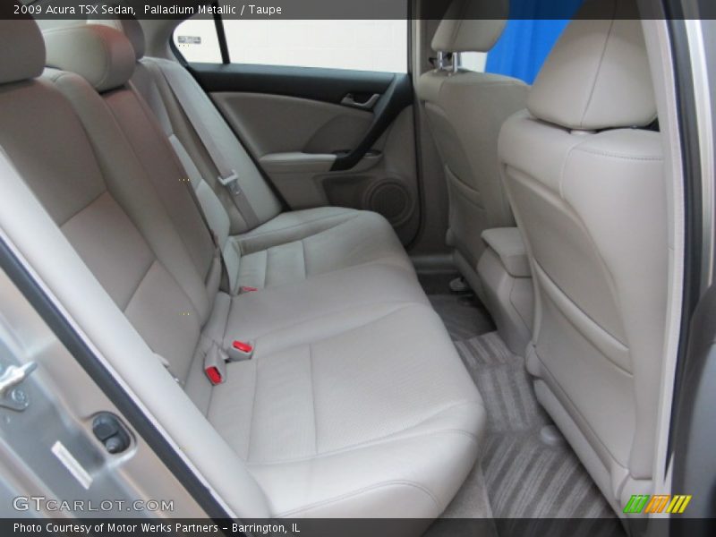 Palladium Metallic / Taupe 2009 Acura TSX Sedan