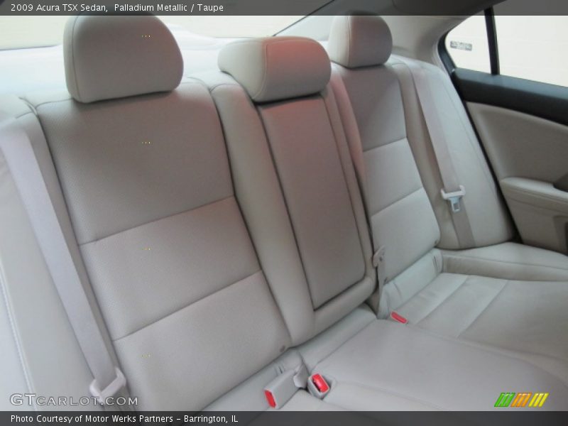 Palladium Metallic / Taupe 2009 Acura TSX Sedan