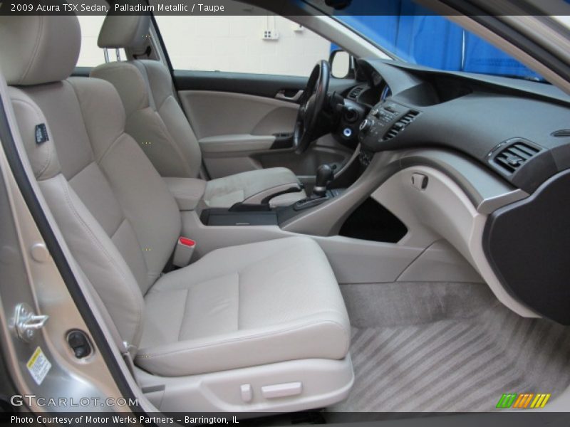 Palladium Metallic / Taupe 2009 Acura TSX Sedan