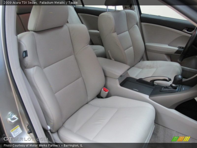 Palladium Metallic / Taupe 2009 Acura TSX Sedan