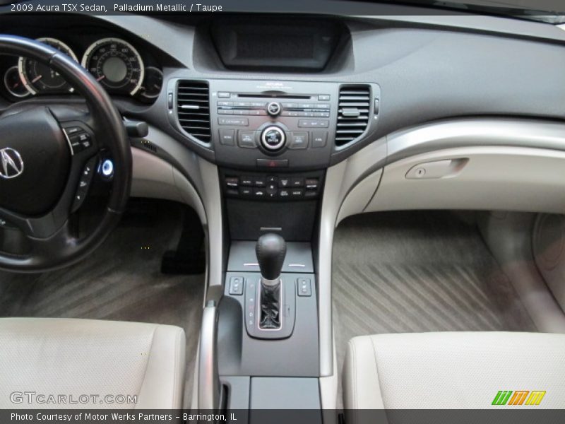 Palladium Metallic / Taupe 2009 Acura TSX Sedan