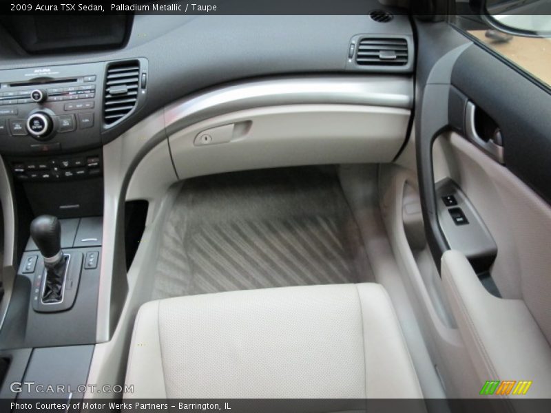 Palladium Metallic / Taupe 2009 Acura TSX Sedan