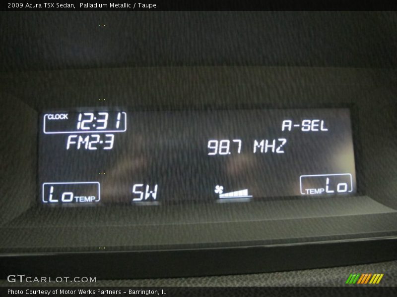 Palladium Metallic / Taupe 2009 Acura TSX Sedan