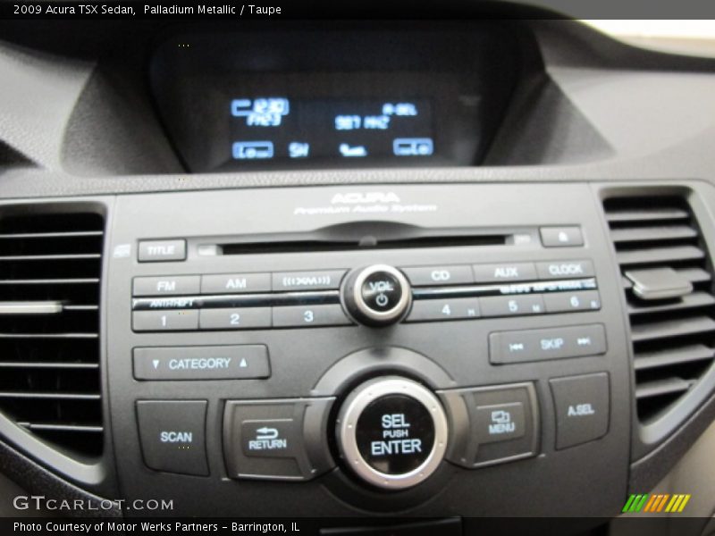 Controls of 2009 TSX Sedan