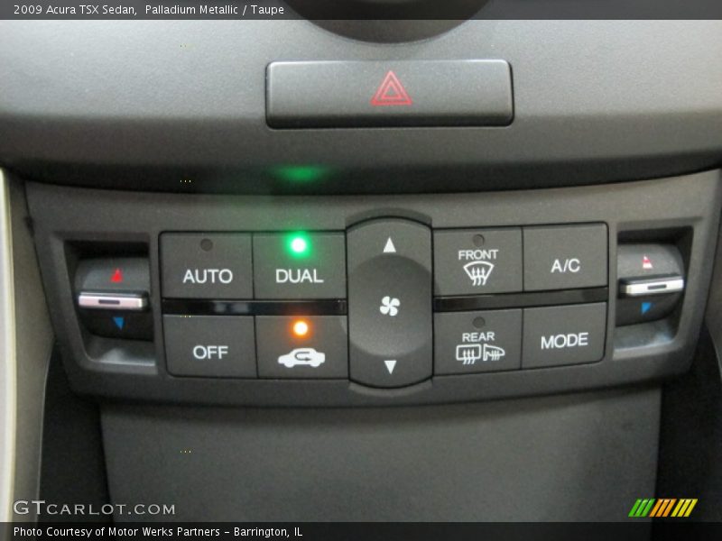 Controls of 2009 TSX Sedan