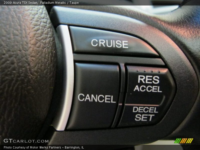 Controls of 2009 TSX Sedan