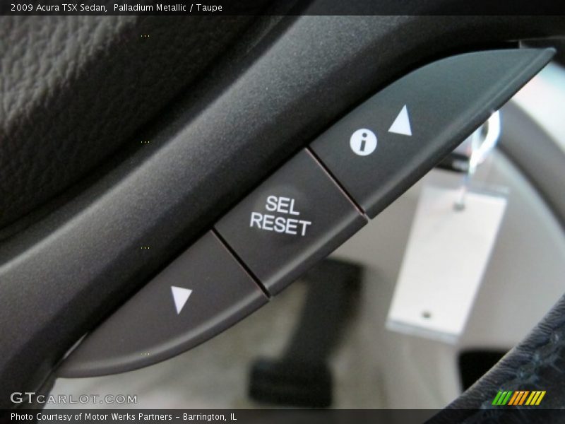 Controls of 2009 TSX Sedan