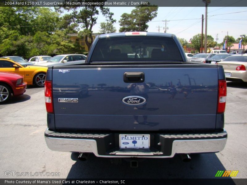 Medium Wedgewood Blue Metallic / Dark Flint 2004 Ford F150 XLT SuperCrew