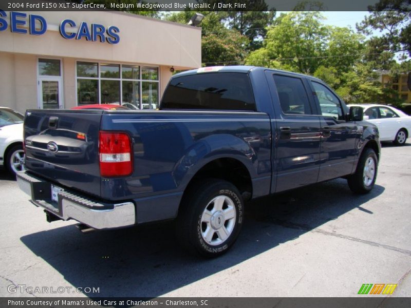 Medium Wedgewood Blue Metallic / Dark Flint 2004 Ford F150 XLT SuperCrew