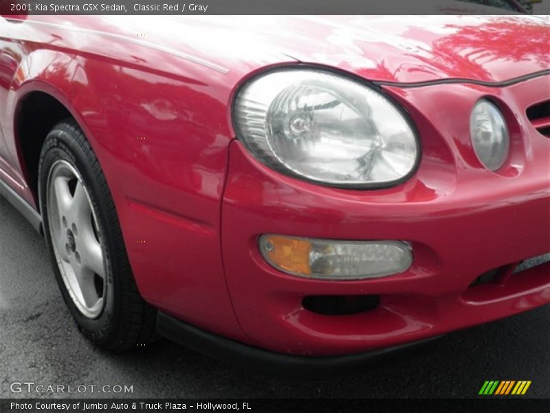 Classic Red / Gray 2001 Kia Spectra GSX Sedan