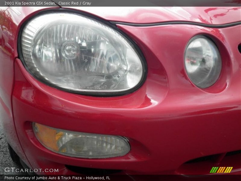 Classic Red / Gray 2001 Kia Spectra GSX Sedan