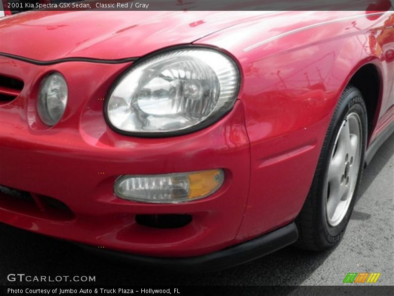 Classic Red / Gray 2001 Kia Spectra GSX Sedan