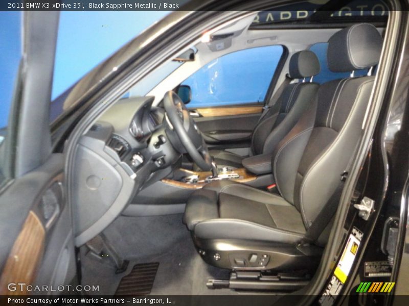 Black Sapphire Metallic / Black 2011 BMW X3 xDrive 35i