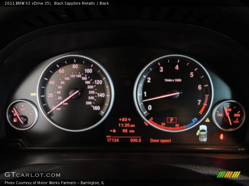 Black Sapphire Metallic / Black 2011 BMW X3 xDrive 35i