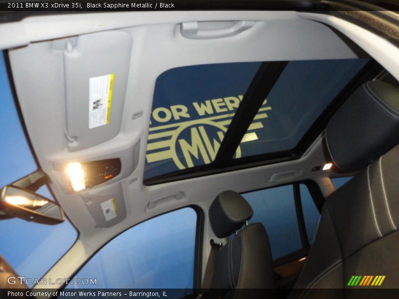 Black Sapphire Metallic / Black 2011 BMW X3 xDrive 35i