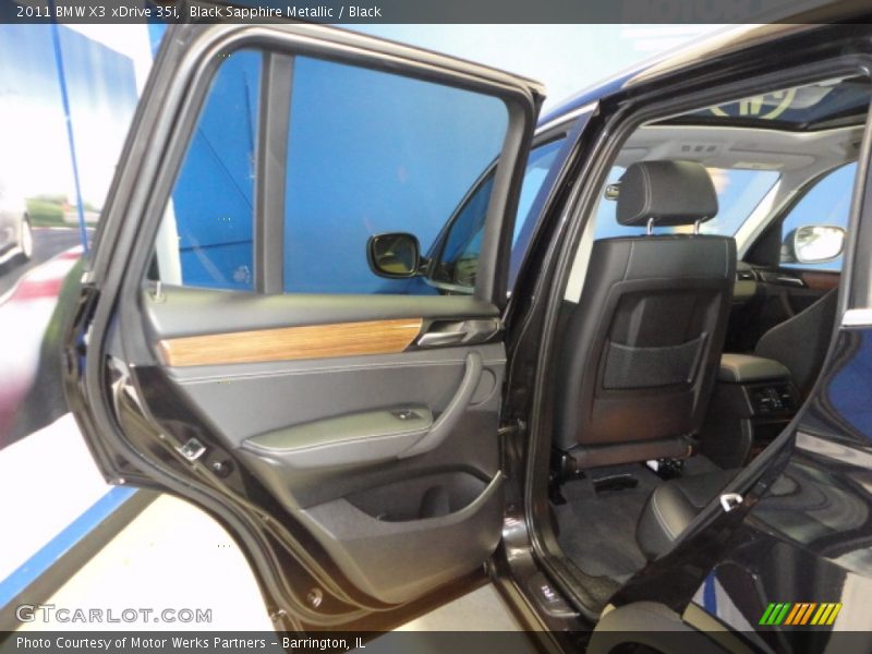 Black Sapphire Metallic / Black 2011 BMW X3 xDrive 35i