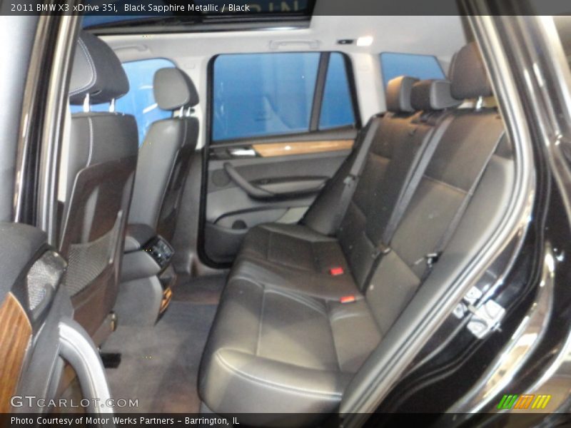 Black Sapphire Metallic / Black 2011 BMW X3 xDrive 35i