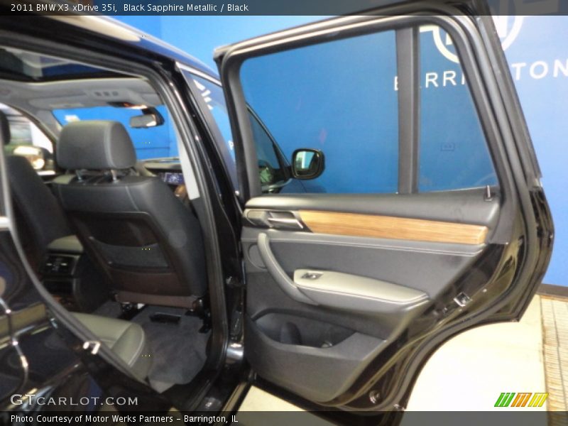 Black Sapphire Metallic / Black 2011 BMW X3 xDrive 35i