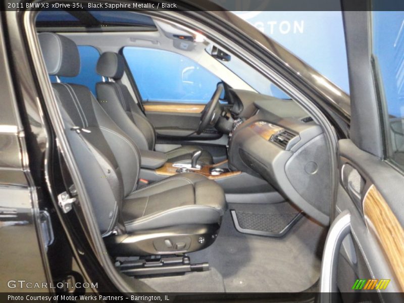 Black Sapphire Metallic / Black 2011 BMW X3 xDrive 35i