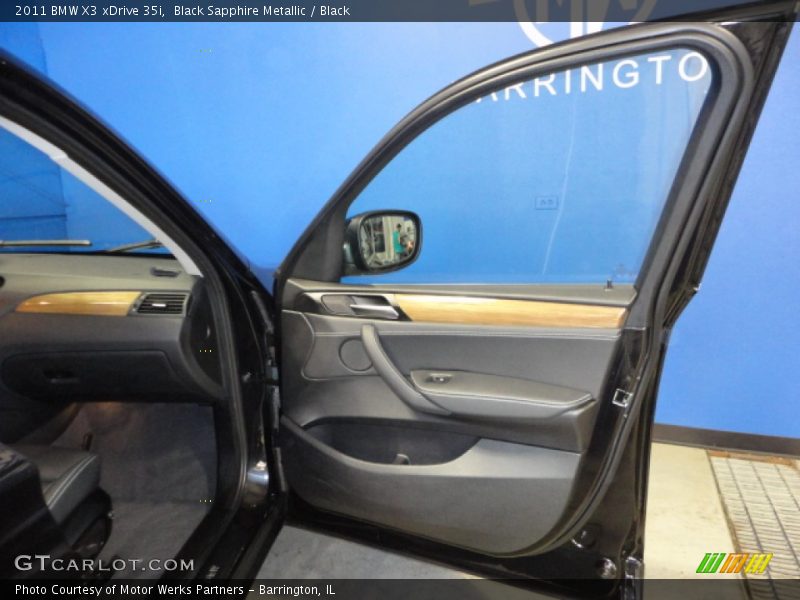 Black Sapphire Metallic / Black 2011 BMW X3 xDrive 35i