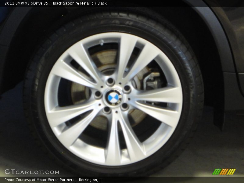 Black Sapphire Metallic / Black 2011 BMW X3 xDrive 35i