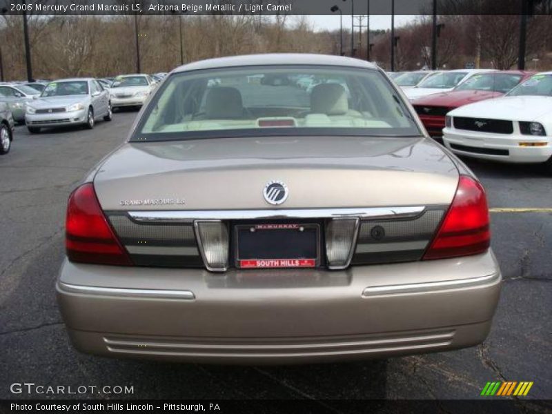 Arizona Beige Metallic / Light Camel 2006 Mercury Grand Marquis LS