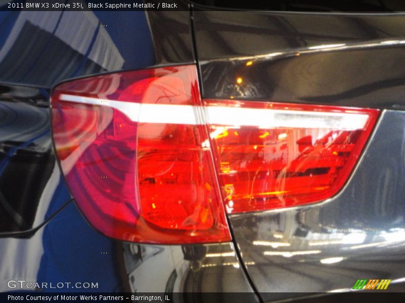 Black Sapphire Metallic / Black 2011 BMW X3 xDrive 35i
