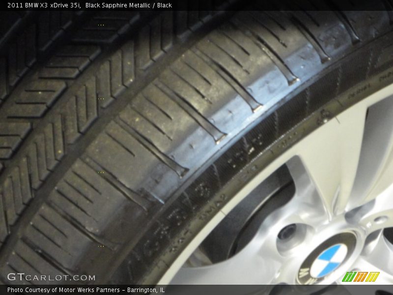 Black Sapphire Metallic / Black 2011 BMW X3 xDrive 35i