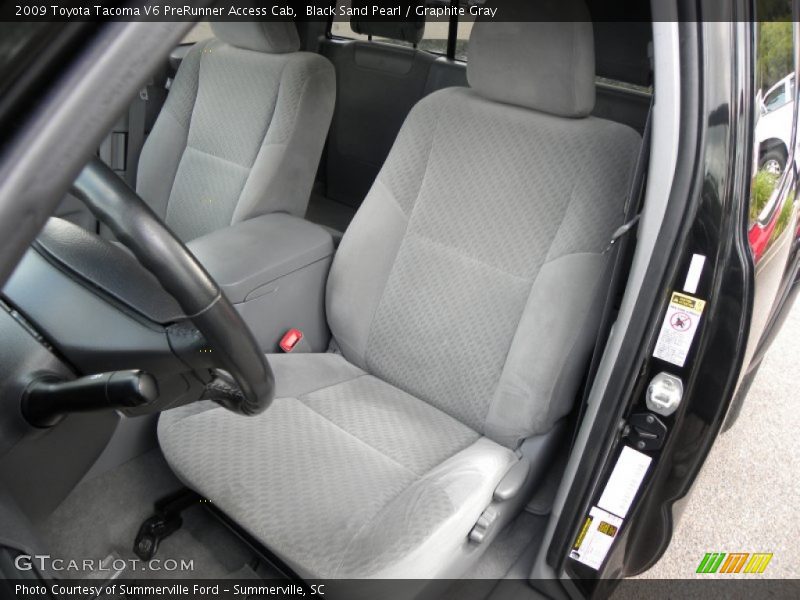 Black Sand Pearl / Graphite Gray 2009 Toyota Tacoma V6 PreRunner Access Cab