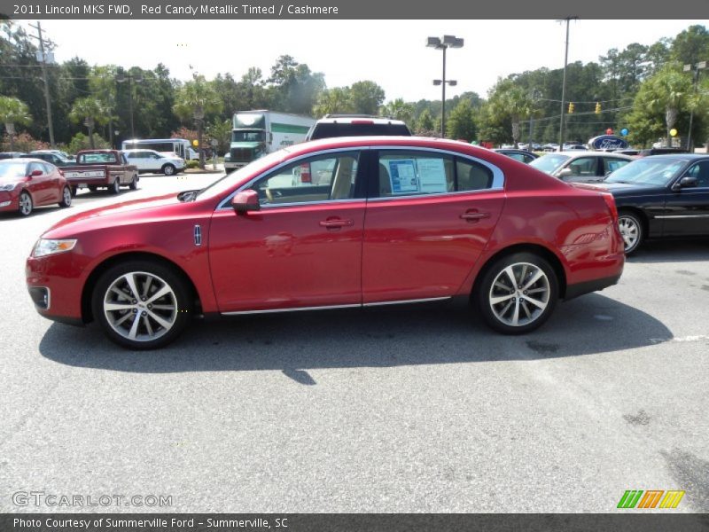 Red Candy Metallic Tinted / Cashmere 2011 Lincoln MKS FWD