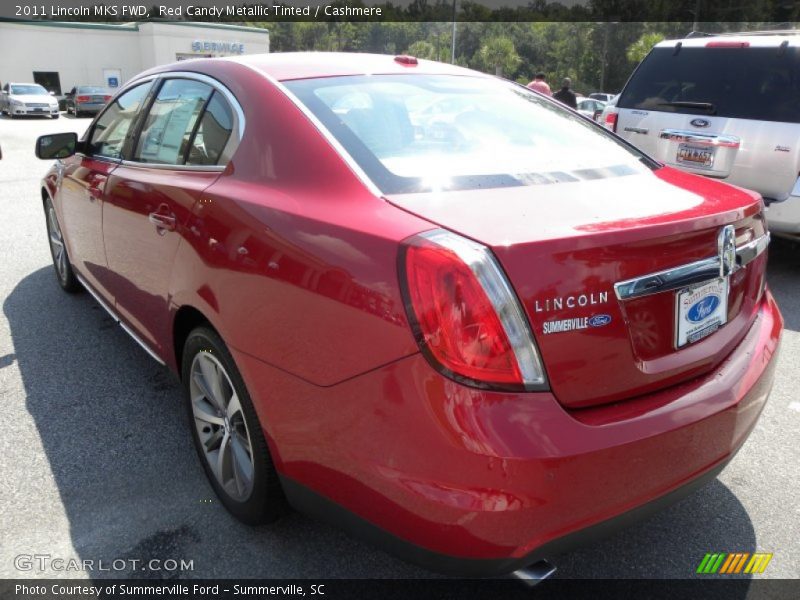 Red Candy Metallic Tinted / Cashmere 2011 Lincoln MKS FWD