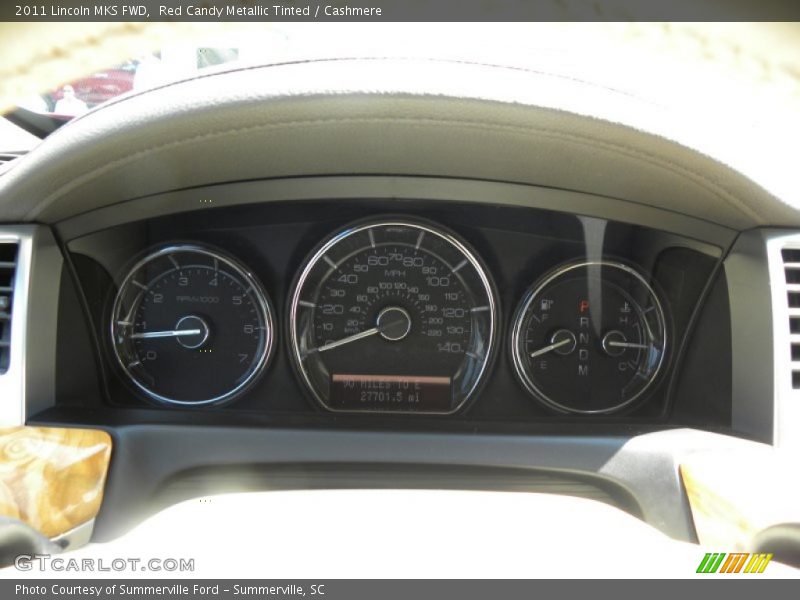 Red Candy Metallic Tinted / Cashmere 2011 Lincoln MKS FWD