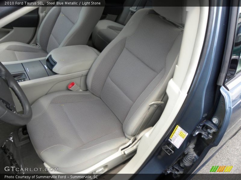 Steel Blue Metallic / Light Stone 2010 Ford Taurus SEL