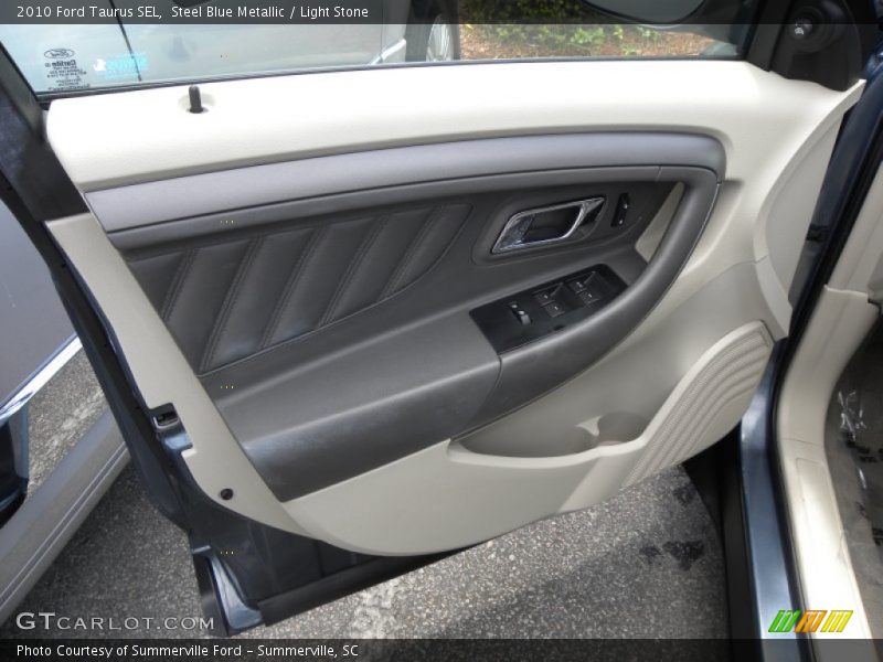 Steel Blue Metallic / Light Stone 2010 Ford Taurus SEL