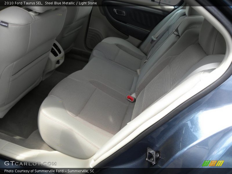 Steel Blue Metallic / Light Stone 2010 Ford Taurus SEL